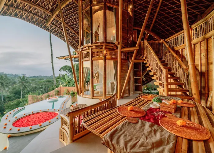The Mundis Bali - Bamboo Retreat With Private Pool & Mount Agung View *