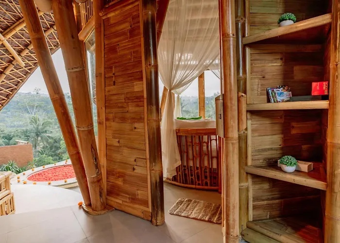 Ferienhaus The Mundis Bali - Bamboo Retreat With Private Pool & Mount Agung View