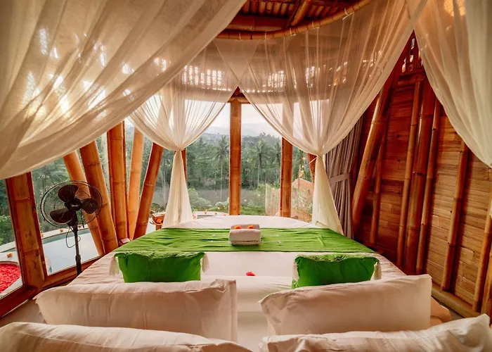 The Mundis Bali - Bamboo Retreat With Private Pool & Mount Agung View *