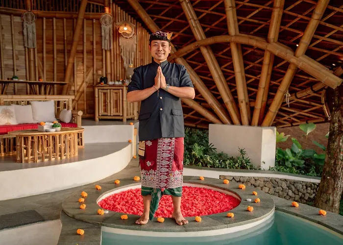 The Mundis Bali - Bamboo Retreat With Private Pool & Mount Agung View Ferienhaus *